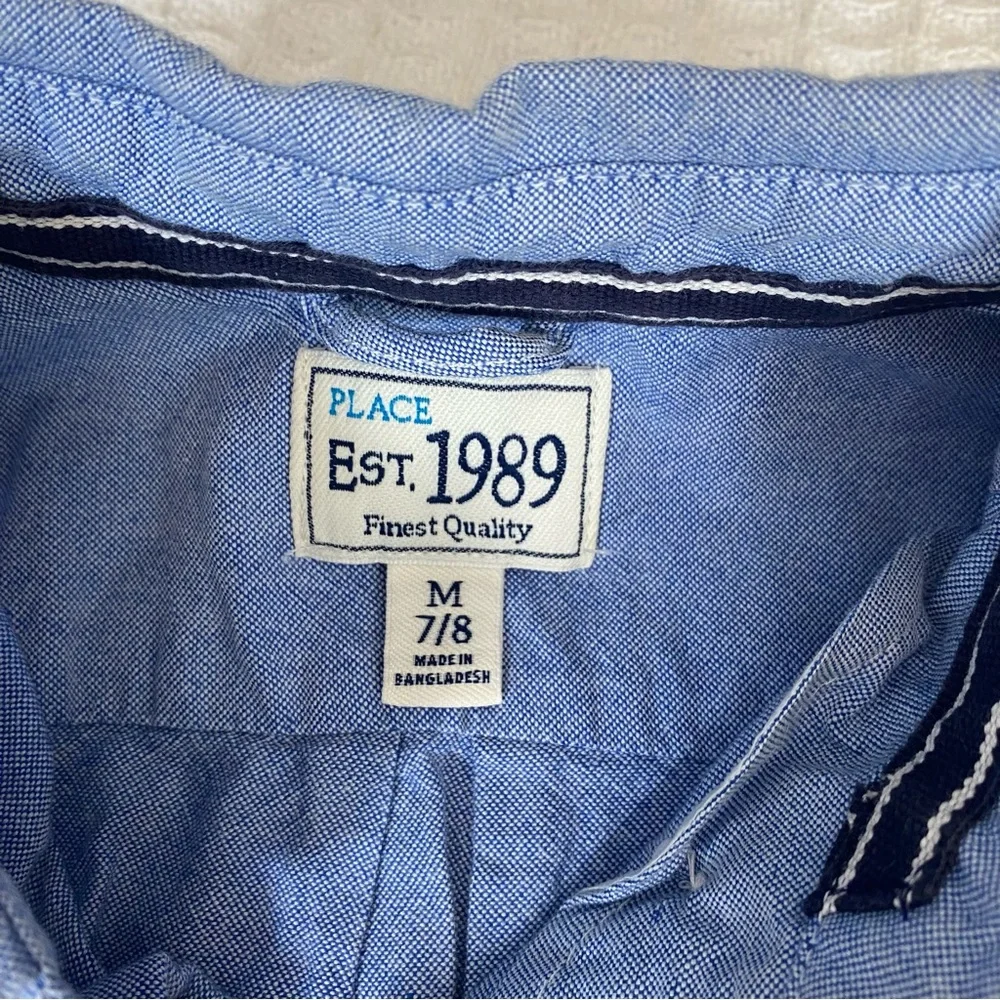 GAP Kids Cream Knit Sweater and Blue Children’s Place button down